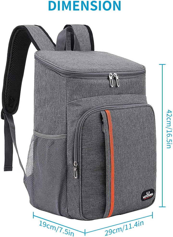 HEQUN 23L Kühlrucksack Thermo Rucksack Picknickrucksack Kühltasche Gross Isoliert Cooler Bag Perfekt