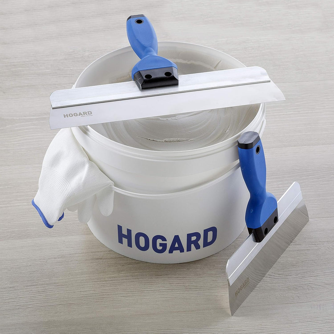 HOGARD Flächenspachtel aus Rostfreiem Stahl mit Weichem | Ergonomischem Griff - Perfektes Spachtelwe