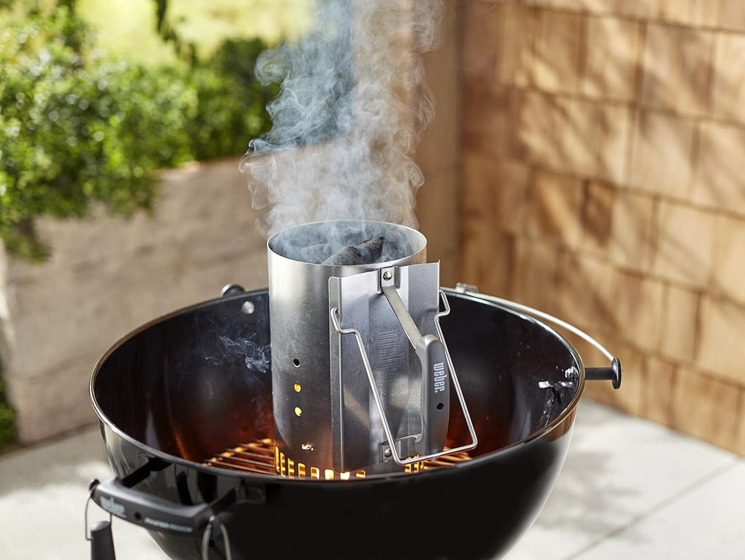 Weber 7416 Anz ndkamin Rapidfire, Grillen mit Kohle, Anz nden, 19 x 19 x 30.5 cm & 6677 Medium Origi