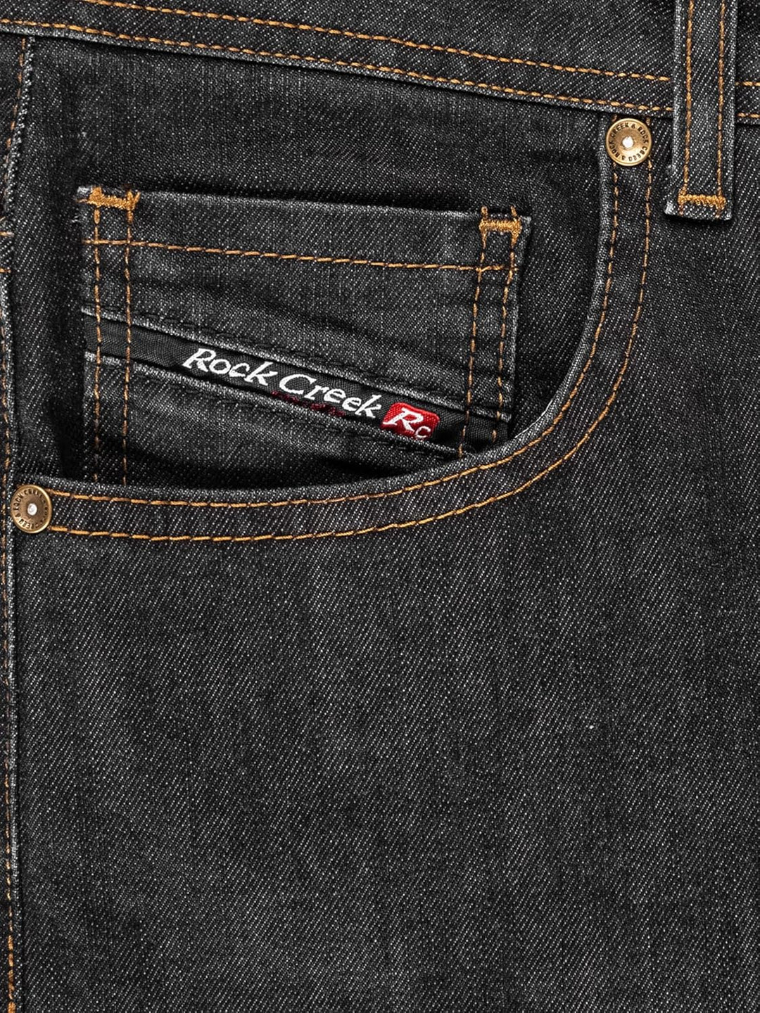 Rock Creek Herren Jeans Hose Denim Blau Straight-Cut Gerades Bein RC-2091 29W / 32L Dunkelblau - Rc-