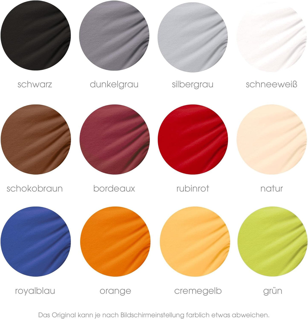 aqua-textil Royal Spannbettlaken Boxspringbett Wasserbett rund Ø ca. 245 cm dunkel grau 210g/qm Jers