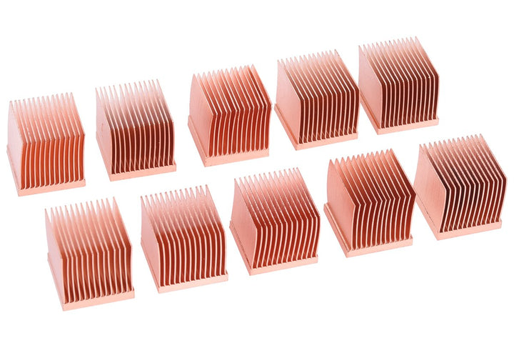 Alphacool 17427 GPU RAM Copper Heatsinks 14x14mm - 10 STK. Luftkühlung Passivkühler