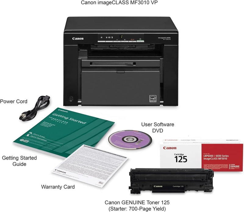 Canon Spausdintuvas Laser I-SENSYS MFP Mono MF3010 Bundle 2 x CRG725