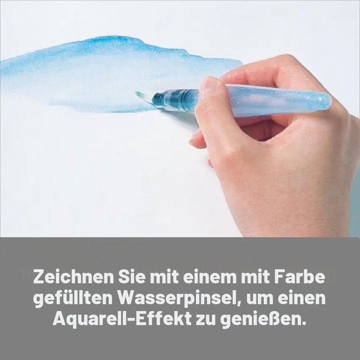 Pentel Aquash Brush FRH, Set mit 3 Pinseln für Wasserbehälter mit feinen, mittelgrossen und grossen