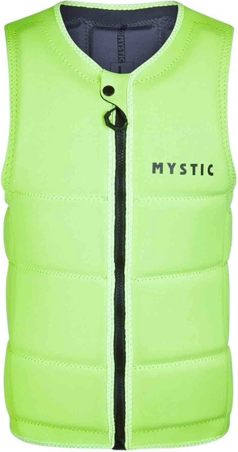 Mystic Watersports - Surf Kitesurf & Windsurfing Brand Front Zip Wake Impact Weste Top - Schwarz - U