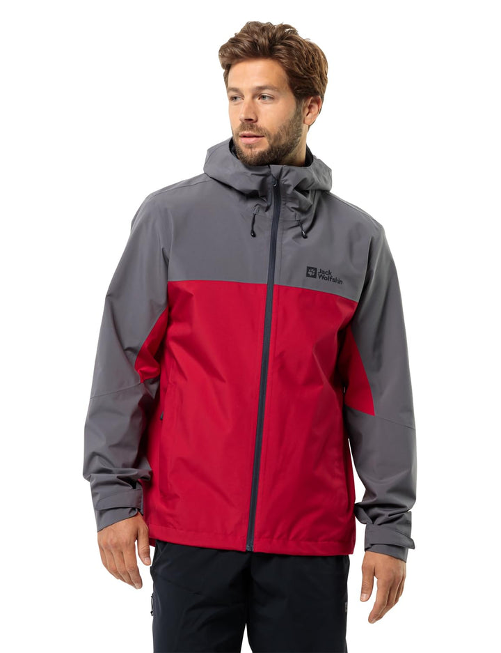 Jack Wolfskin Herren Wetterschutzjacke M red glow, M red glow
