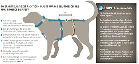annyx - Suchhund-Geschirr - s - orange
