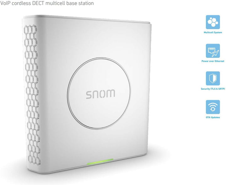 Snom M900 IP-DECT Multicell-Basisstation (bis zu 4.000 Basisstationen, bis zu 16000 Mobilteile, bis