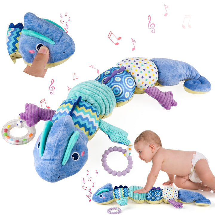 Musikalisches Raupe Spielzeug von für Babys, EnGiTores Raupe Plüschtier Spielzeug mit Knarren Rassel