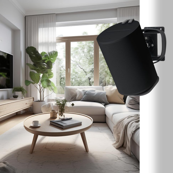shinar Metall 2er Set Wandhalterung Kompatibel mit Sonos Era 100,Sonos One,One SL und Play:1 Schwenk