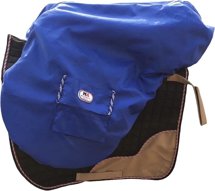 Majestic Ally Sattelbezug aus Nylon, wasserdicht, mit Fleece gefüttert, verschiedene Farben (Königsb