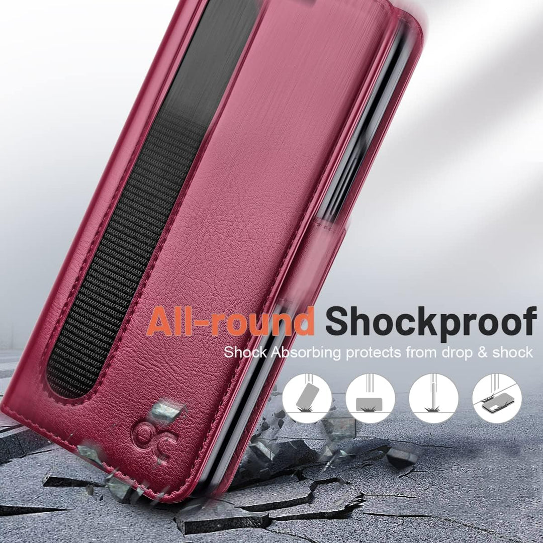 OCASE Hülle Samsung Galaxy Z Fold 4 5G Handyhülle mit [S Pen Halter] [Vorderseite Displayschutz] [Pr