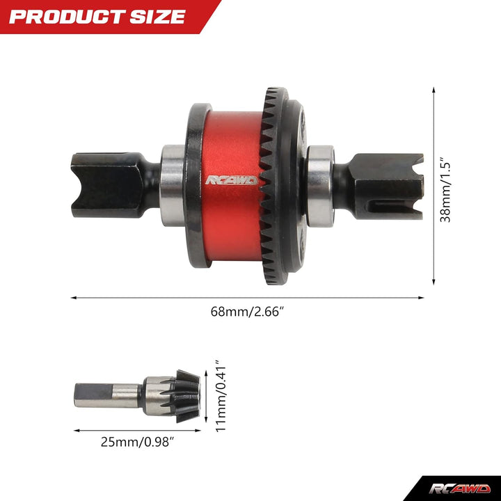 RCAWD Differential Active F/R Diff-Set für Arrma 1/7 Felony Limitless Infrktion Fireteam Mojave 6s U