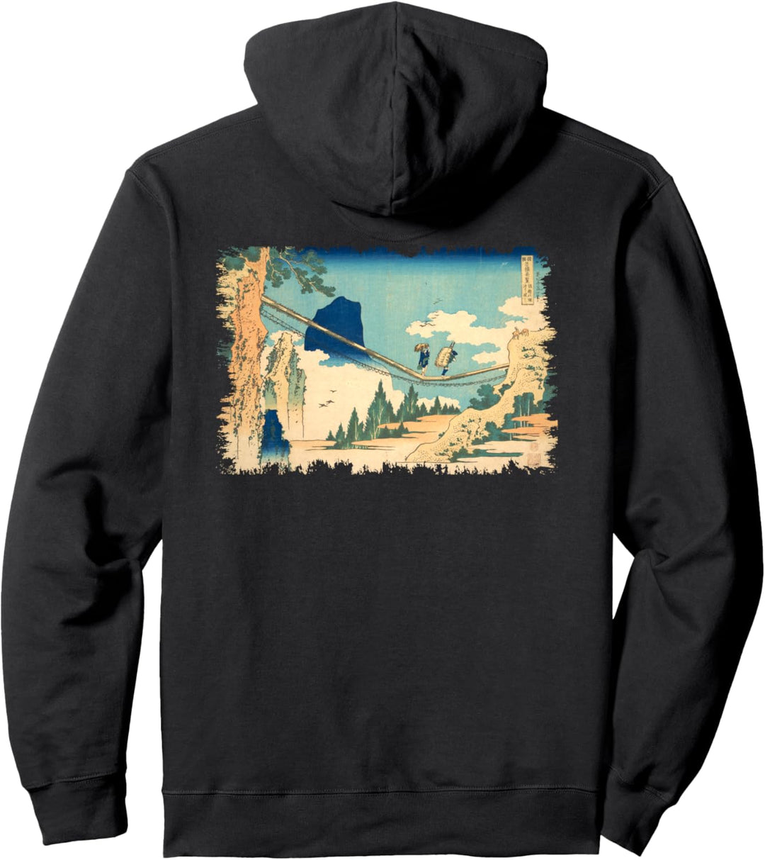 Berühmte Klassische Japanische Kunst Brücke Hokusai Stilvoll Pullover Hoodie