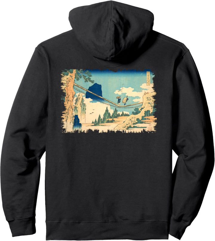 Berühmte Klassische Japanische Kunst Brücke Hokusai Stilvoll Pullover Hoodie