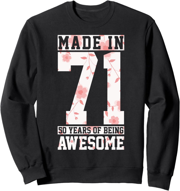 50. Geburtstag Geschenk Lustig Vintage 1971 Sweatshirt