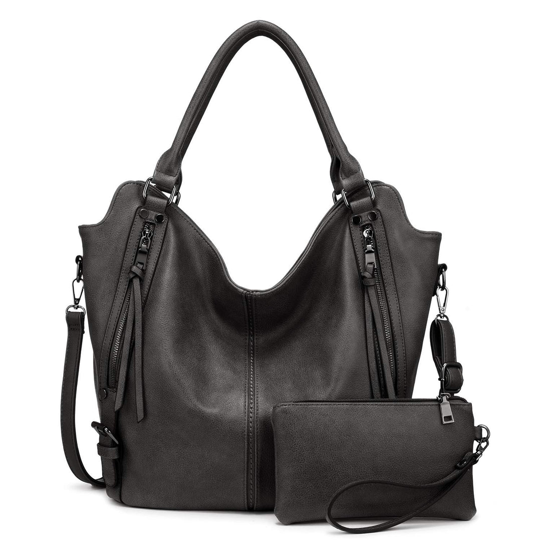 Realer Damen Handtaschen Gross Shopper Lederhandtasche Schultertasche Umhängetasche Geldbörse Hobo D