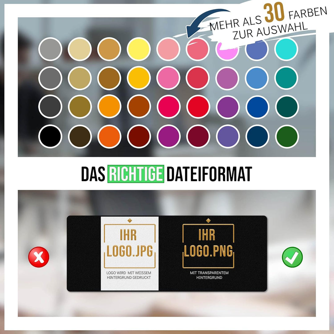 Print Royal PR XXL Mousepad mit Logo und Text selbst gestalten - Personalisierte Geschenke für Chef