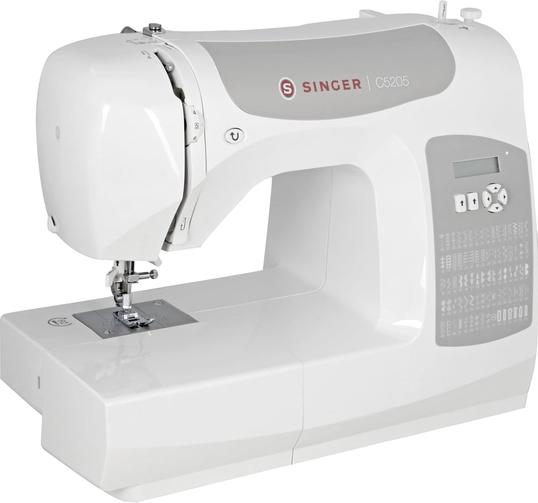 Singer C5205 Nähmaschine, weiss/grau Weiss, Grau, Weiss, Grau