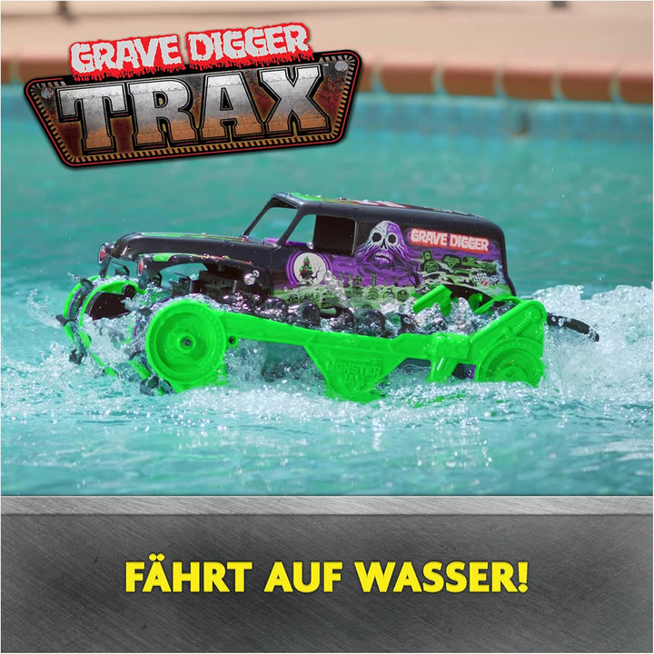 Monster Jam, Grave Digger Trax - RC Monster Truck Kettenfahrzeug Massstab 1:15, All-Terrain-geländeg