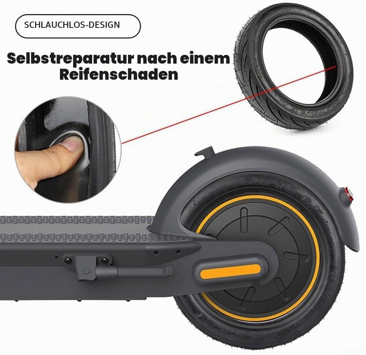 CST Schlauchlosreifen 60/70-6.5 Selbstheilender Reifen 60/70-6.5 Schlauchlosreifen Schwarzer Gummire