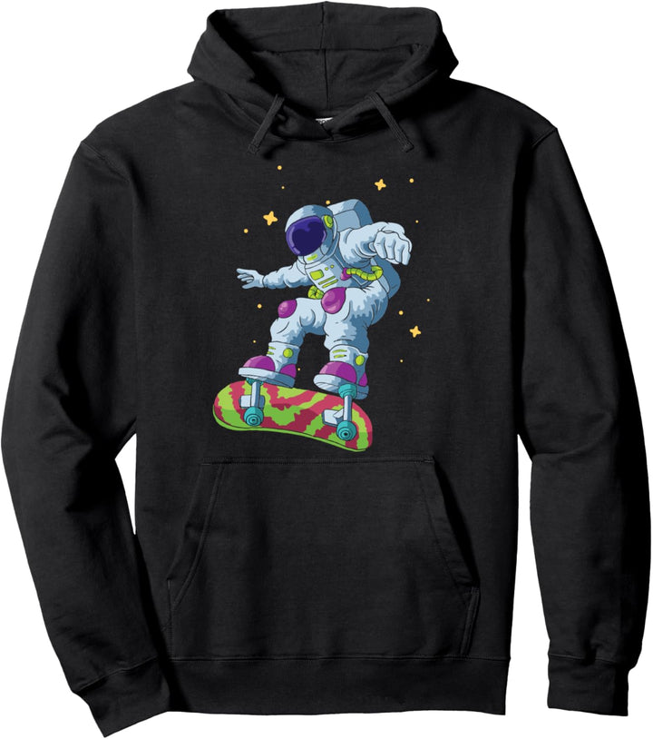 Skater Born To Skate Skateboard Retro Skateboarder Evolution Pullover Hoodie
