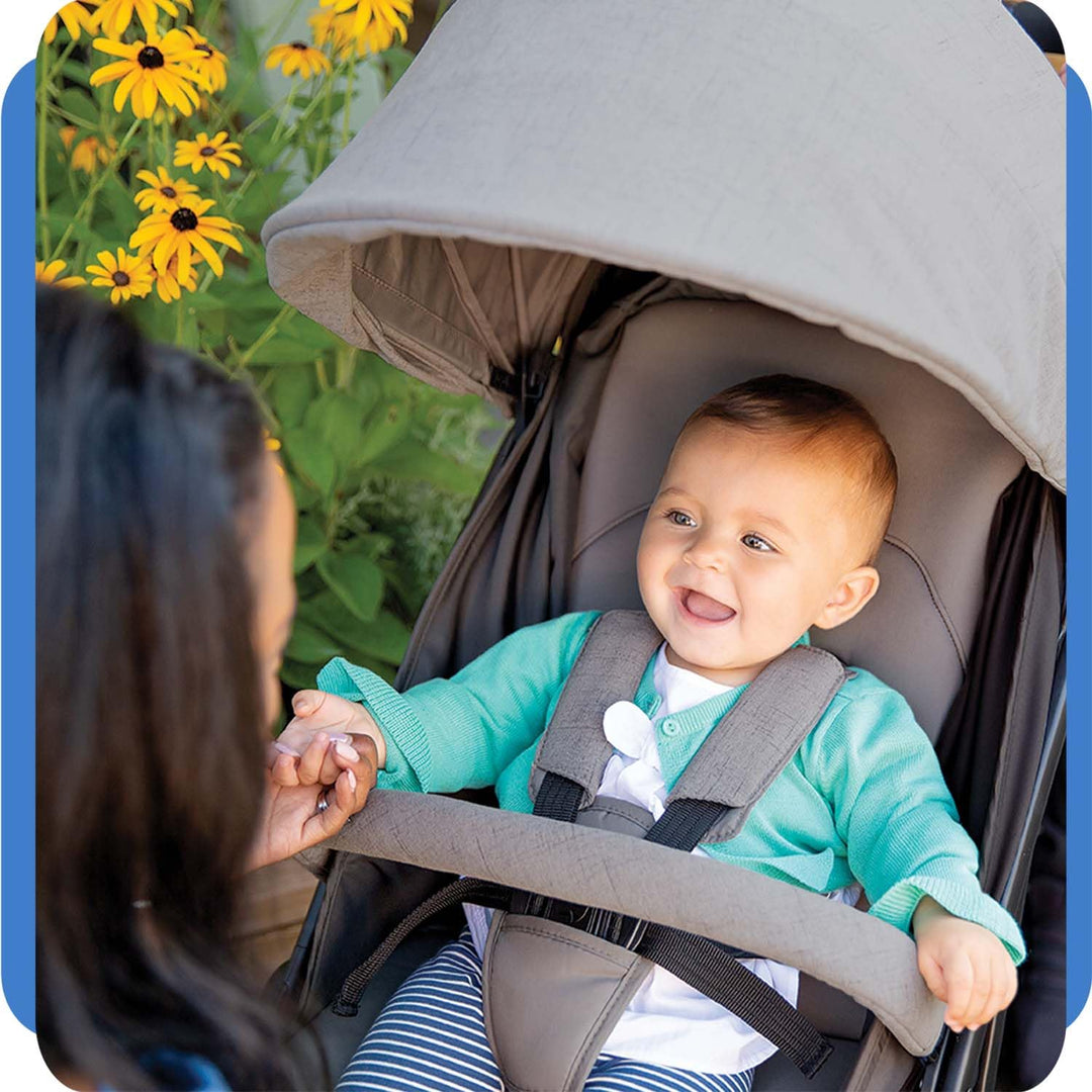 Joie tourist™ Buggy – Leichter, kompakt faltbarer Buggy mit Liegeposition & Regenverdeck, Travel-Sys