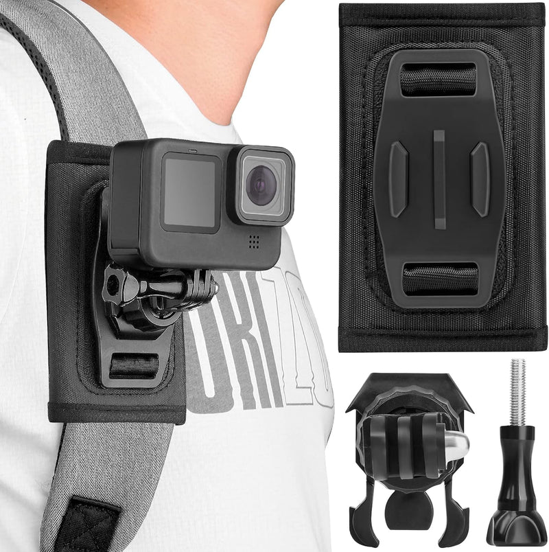 ChromLives Rucksack Schultergurt Halterung Kompatibel mit GoPro Hero 11/10/9/8/7/6/Mini DJI OSMO Act