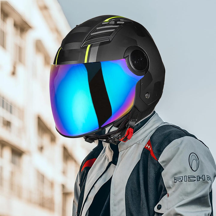 Helm Visier für LS2 of562,Motorrad Wind Schild Helm Objektiv Visier,Motorradhelm Visier,Integralhelm