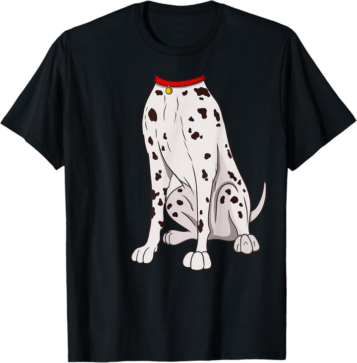 Dalmatiner Kostüm T-Shirt für Halloween Hund Tier Cosplay T-Shirt
