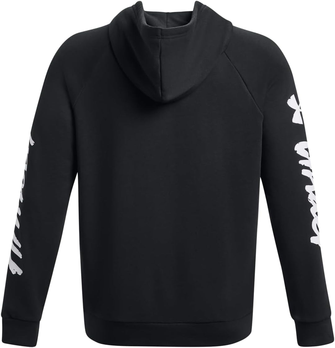 Under Armour Rival Fleece Graphic Kapuzenpullover Herren M (001) Schwarz/Weiss, M (001) Schwarz/Weis