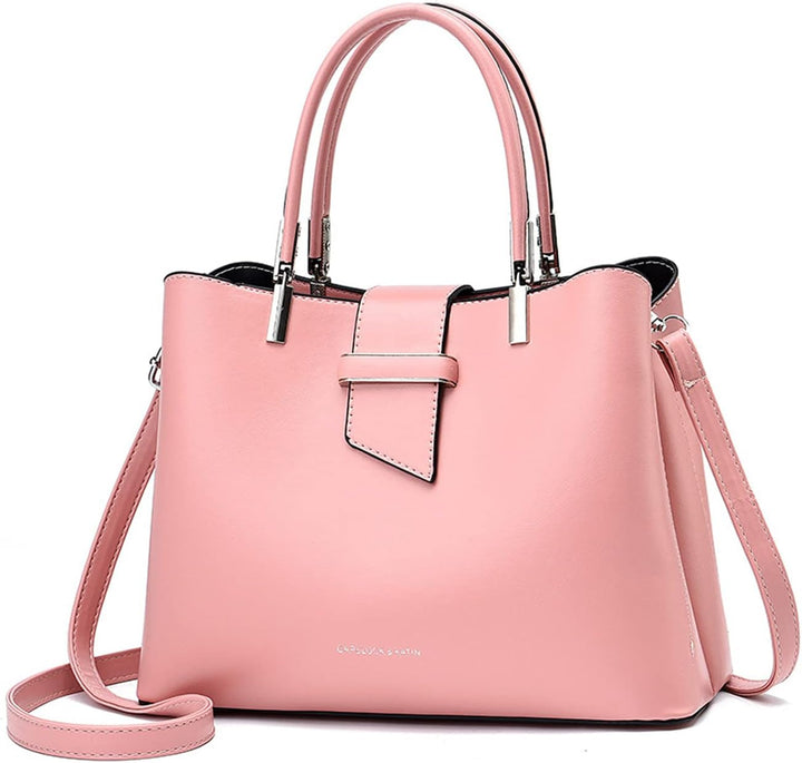 PORRASSO Mode Handtasche Damen Henkeltasche Schultertasche Frauen Umhängetasche PU Leder Beuteltasch