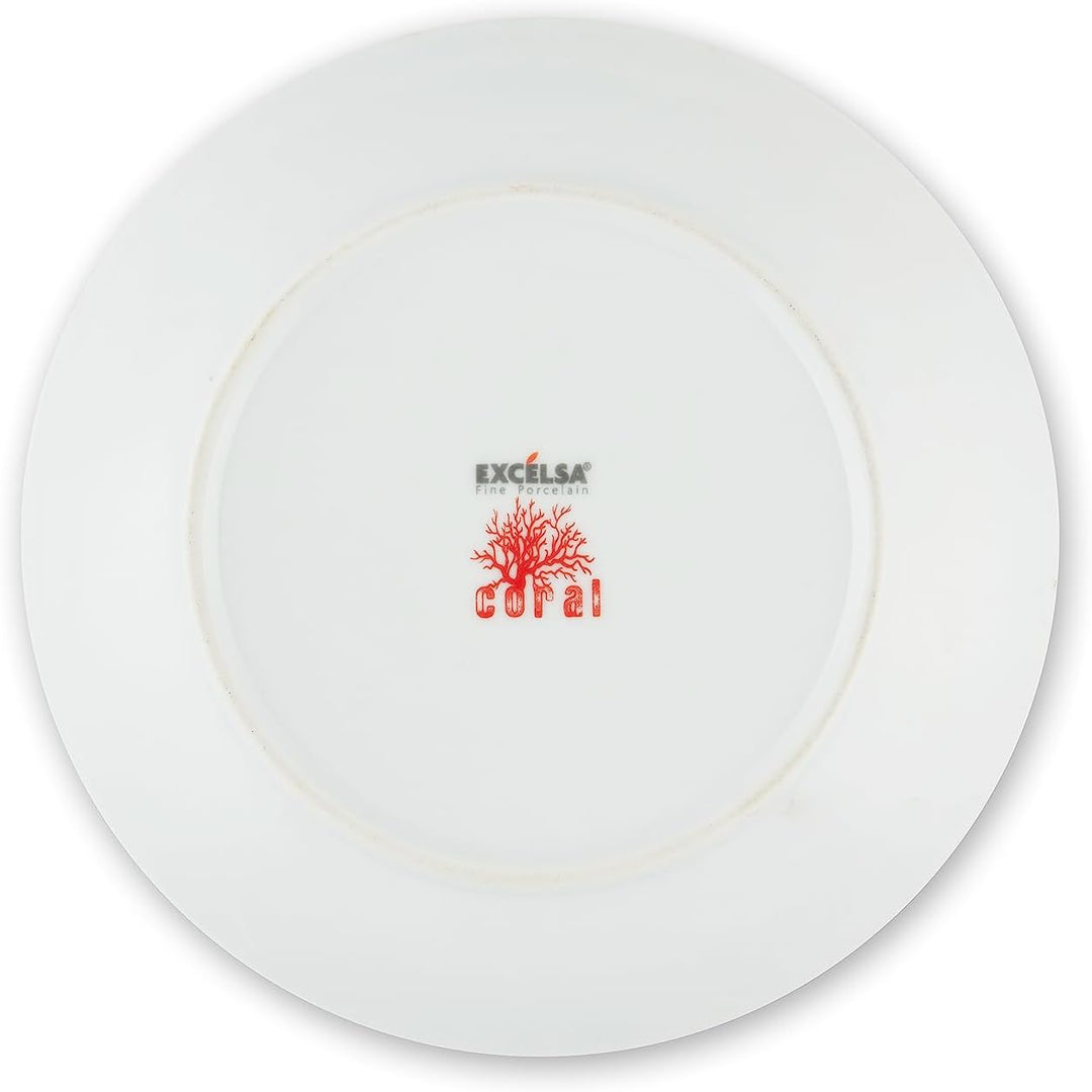 Excelsa 62499 Coral Tafelservice, 18-teilig, Porzellan, rot