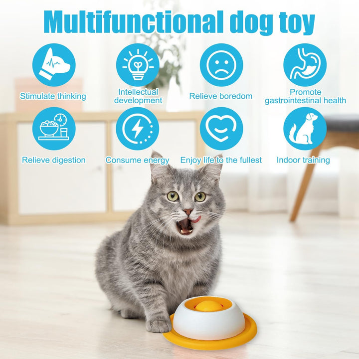 Hundelickspielzeug, 2pcs Nassfutter Lick Pad mit Saugnapfbecher, Lick Bowl für Hunde, Leckt Futterna