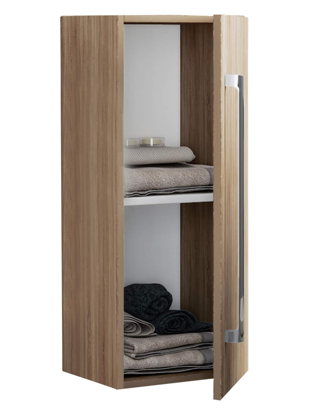 VCM Holz Badmöbel Wandregal Midischrank Badregal Badschrank Badezimmer Badinos D Sonoma-Eiche, Sonom