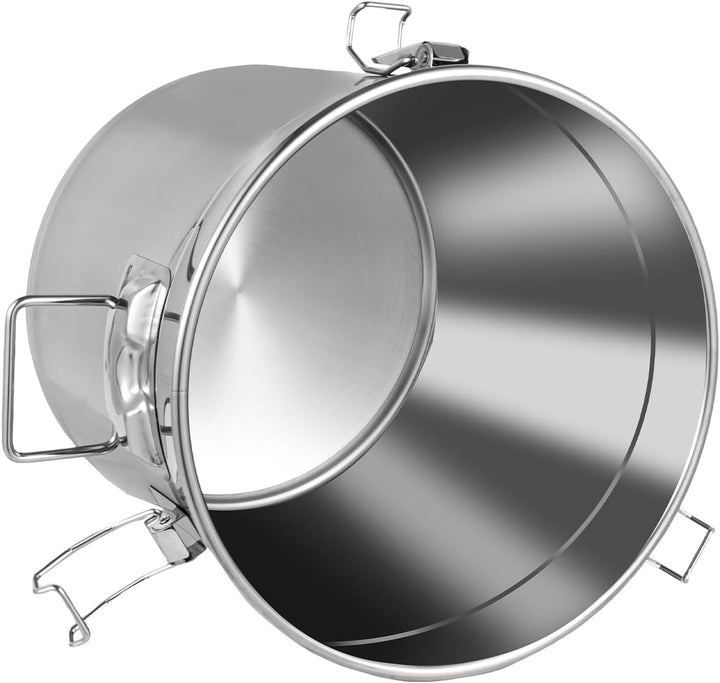 Apriltop 304 Edelstahl Luftdicht Vorratsbehälter mit luftdichtem Deckel, 21L Grosse Metall Lebensmit