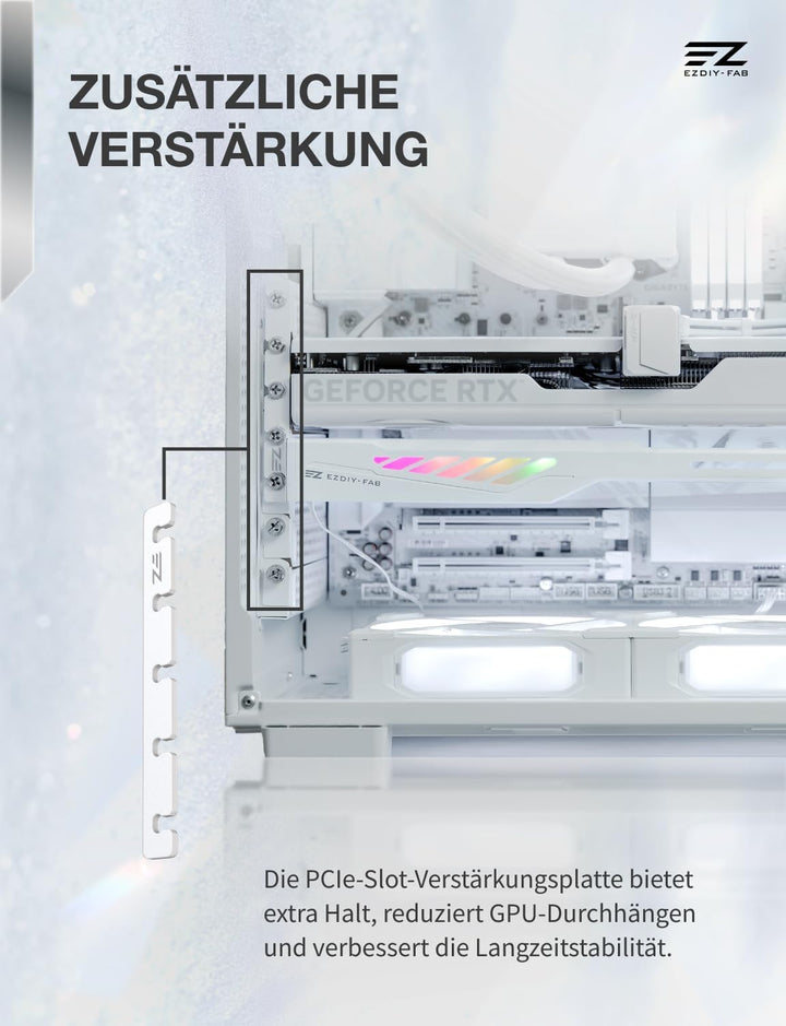 EZDIY-FAB VH90 ARGB Grafikarten-Stützhalterung,Verstärkte Verstellbare Anti-Sag GPU-Halterung mit Pr