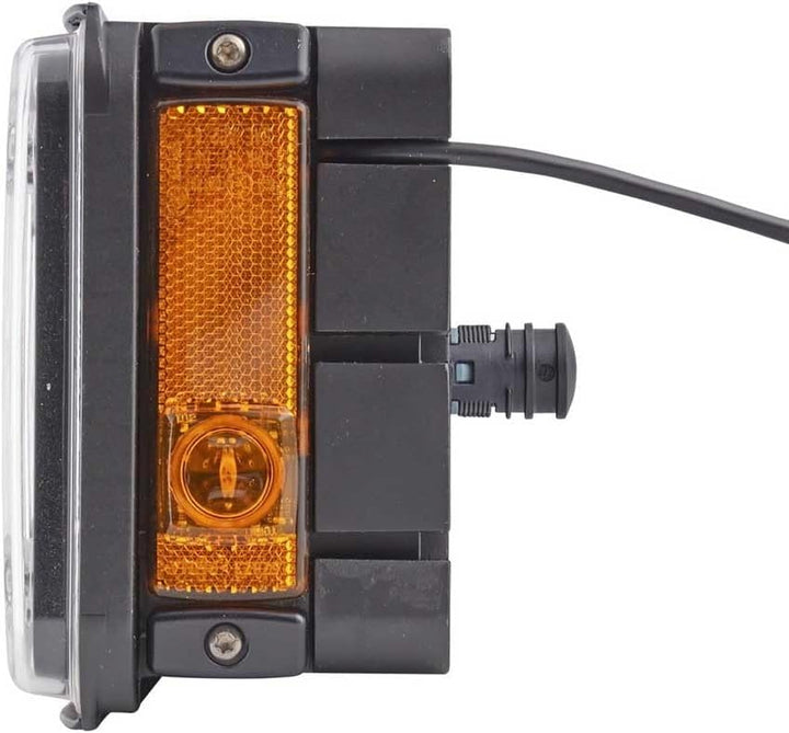 HELLA - Heckleuchte - Hybrid - 24V - Anbau/geschraubt - Lichtscheibenfarbe: glasklar - Stecker: Easy
