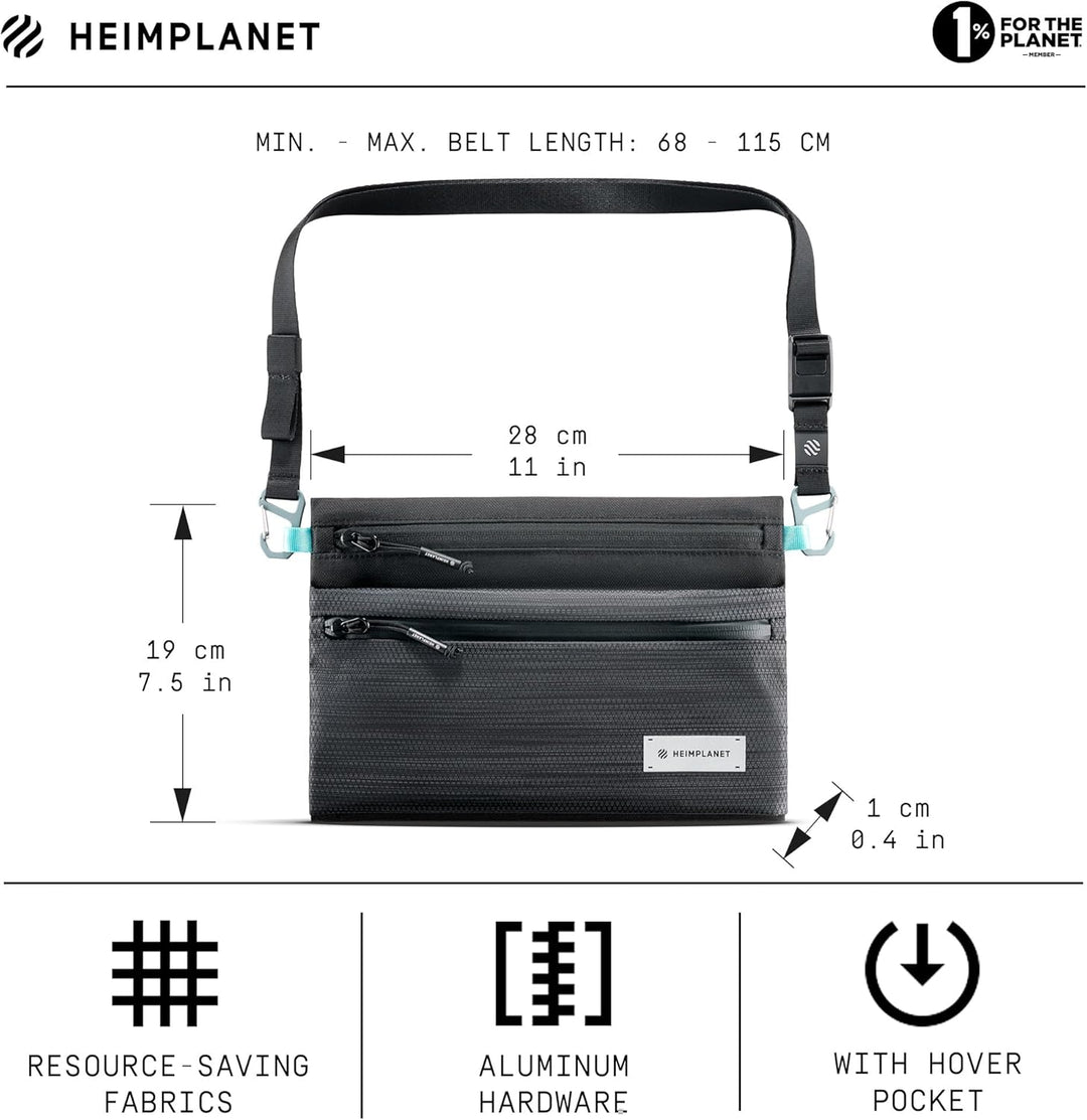 HEIMPLANET Original | HPT Carry Essentials - Neck Pouch | Leichter Brustbeutel mit Aluminium Verschl