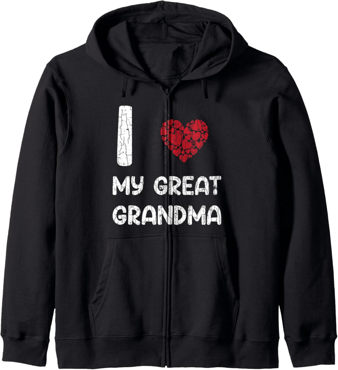 Ich liebe meine Urgrossmutter Lustige Grosseltern Grafik Kapuzenjacke