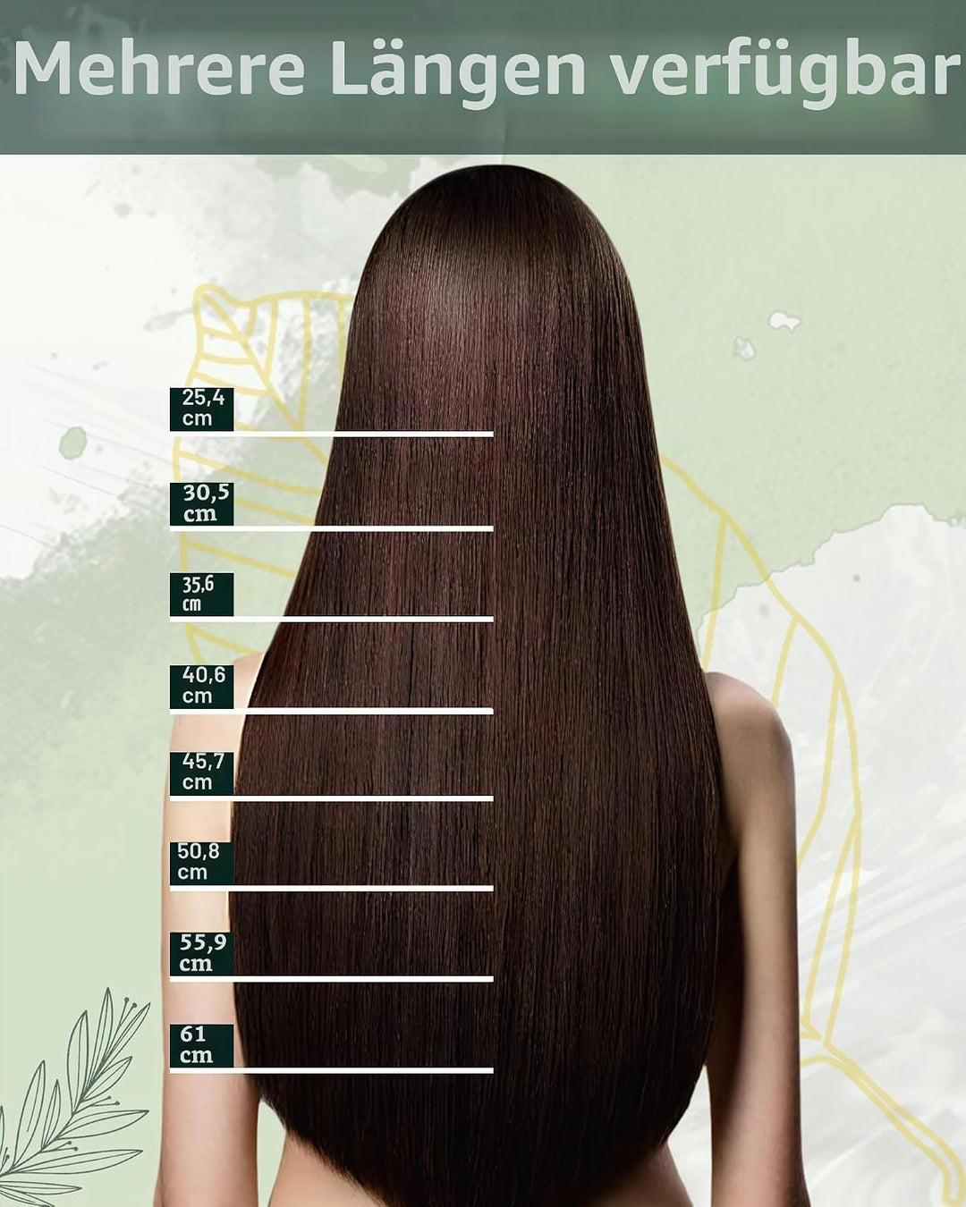 RUNATURE Extensions Echthaar Clip in Highlights Blond Braun 50cm Invisible Hair Extensions Clip in B
