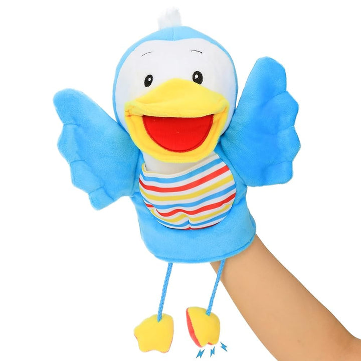 Hopearl Plüsch Vogel Handpuppe Mit Beweglichem Schnabel - Fantasievolles Lernspielzeug Für Rollenspi