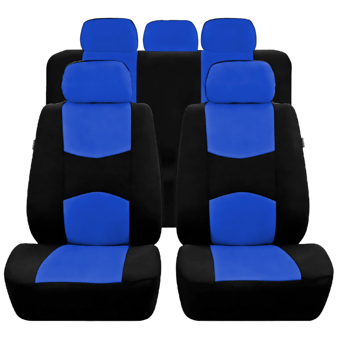 9 Stück Autositzbezüge Set,Schonbezug Autositz,Autositzbezüge Komplettset Polyester,Atmungsaktiv Vor
