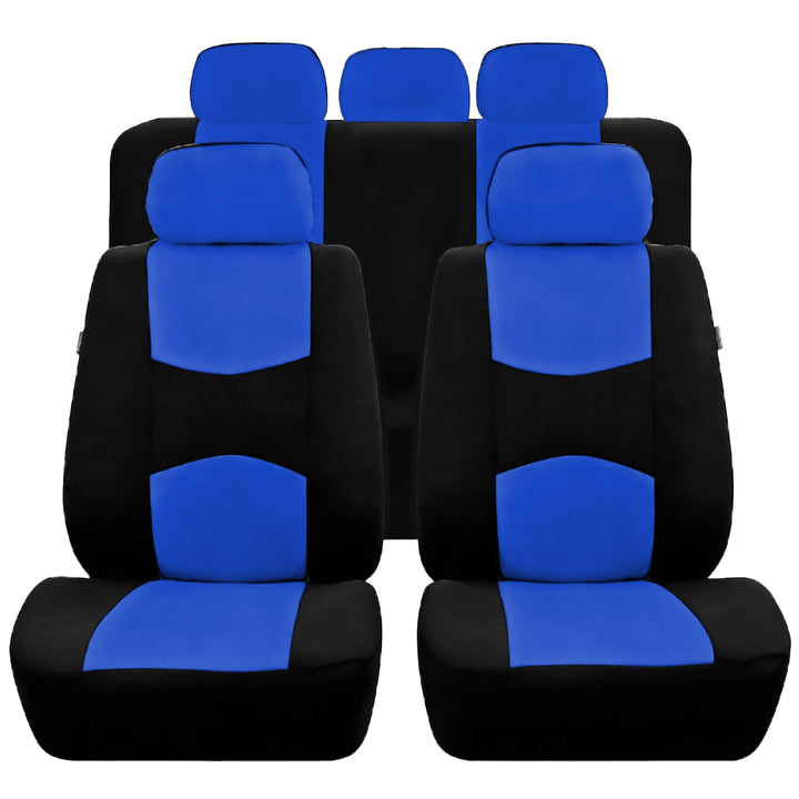 9 Stück Autositzbezüge Set,Schonbezug Autositz,Autositzbezüge Komplettset Polyester,Atmungsaktiv Vor