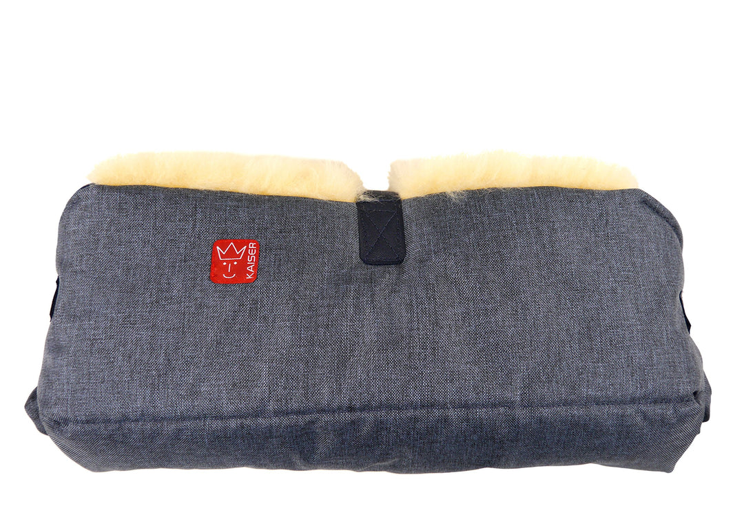 Kaiser 6573272 Handwärmer Big Double melange, marine navy melange, navy melange