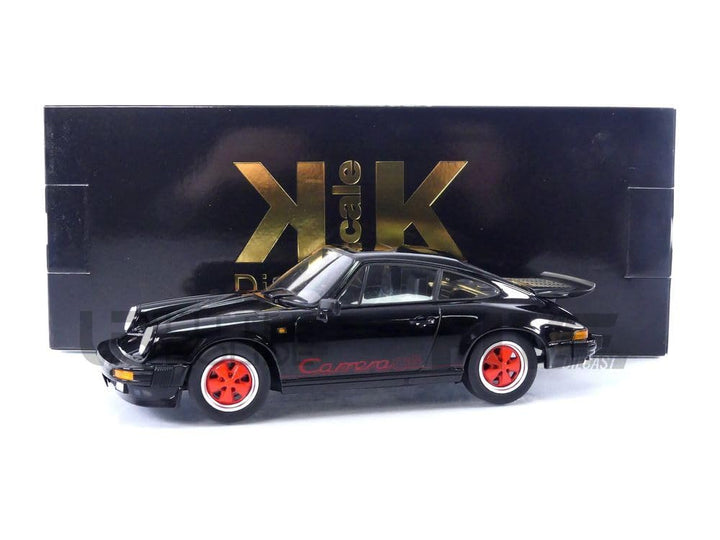 KK Scale KKDC180873 - Porsc. 911 Carrera 3.2 Clubsport Black &amp; Red 1989 - massstab 1/18 - Sammlerstü
