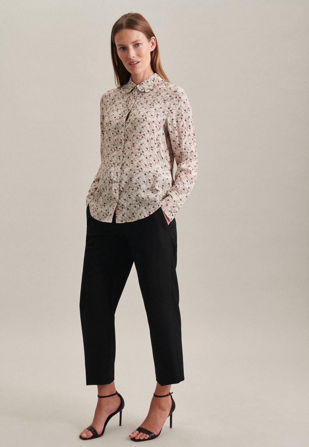 Seidensticker Damen Bluse - Fashion Bluse - Regular Fit - tailliert - Hemd Blusen Kragen - Bügelleic