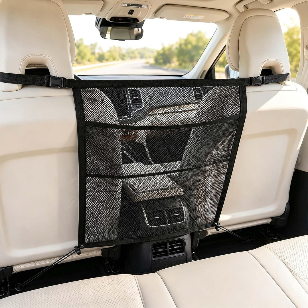 Hundenetz Auto, Hundenetz Auto Kofferraum, Hundenetz Autos Rückbank 69 x 57 cm Netz Innenraum mit Ta