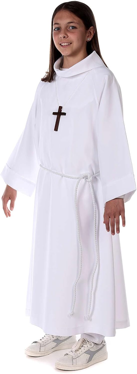 Holyart Erstkommunionalbe Weiss 105 cm (41.5 inc.), 105 cm (41.5 inc.)
