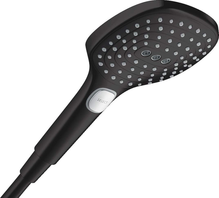 hansgrohe Raindance Select E - wassersparender Duschkopf 8 l/min (EcoSmart), Handbrause mit3 Strahla